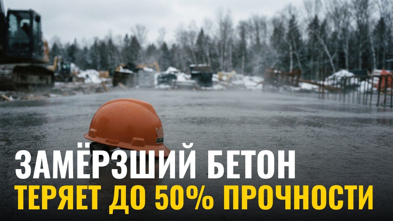 Что происходит с бетоном, замёрзшим в первые сутки