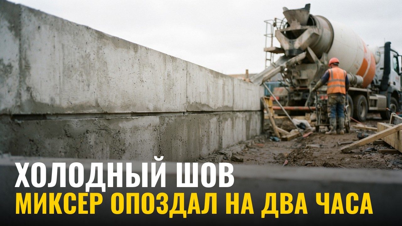 Холодный шов: что происходит, когда второй миксер опоздал на два часа