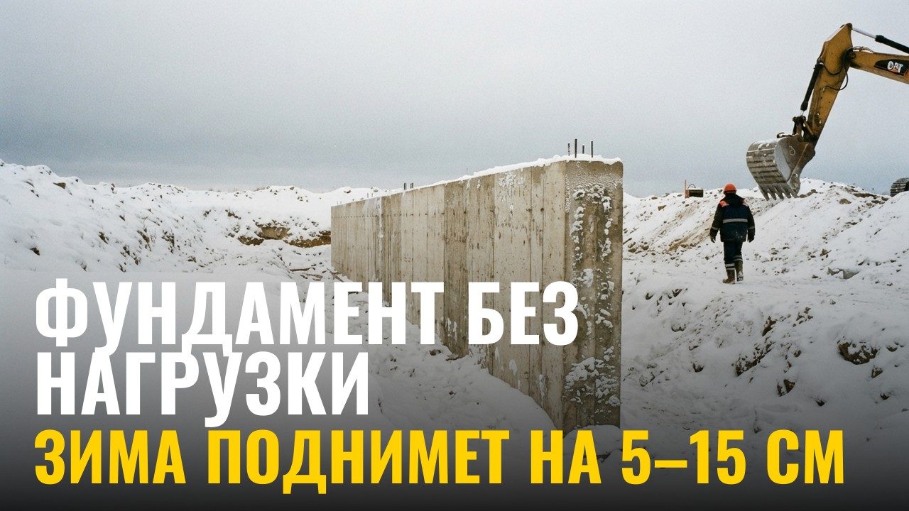 Почему фундамент не должен зимовать без нагрузки — и как его законсервировать