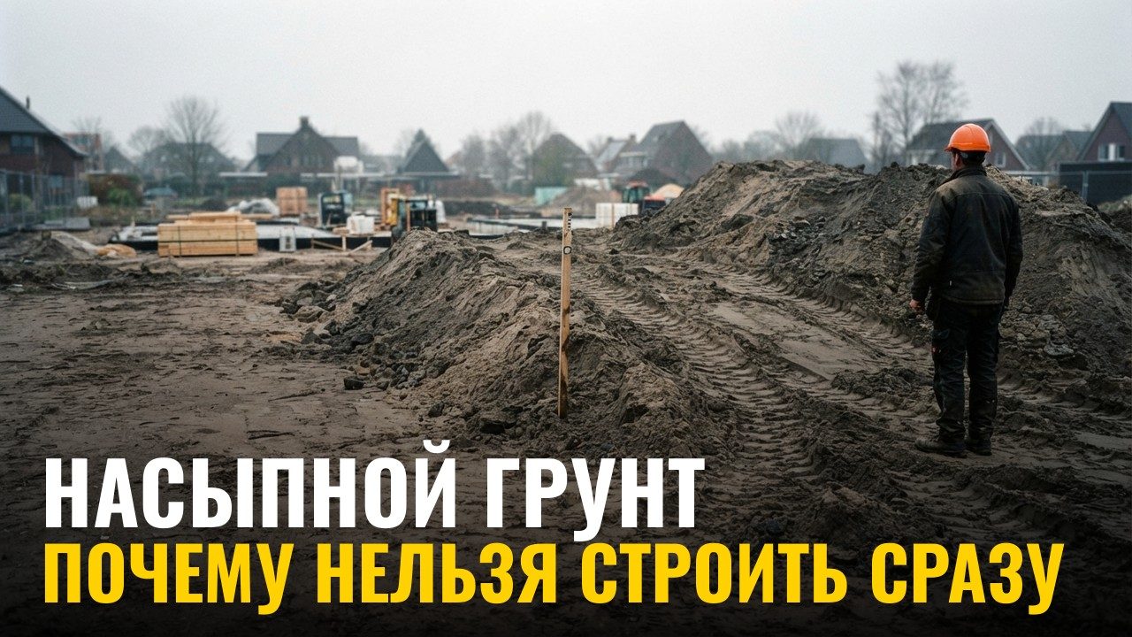 Почему нельзя строить на насыпном грунте сразу после отсыпки