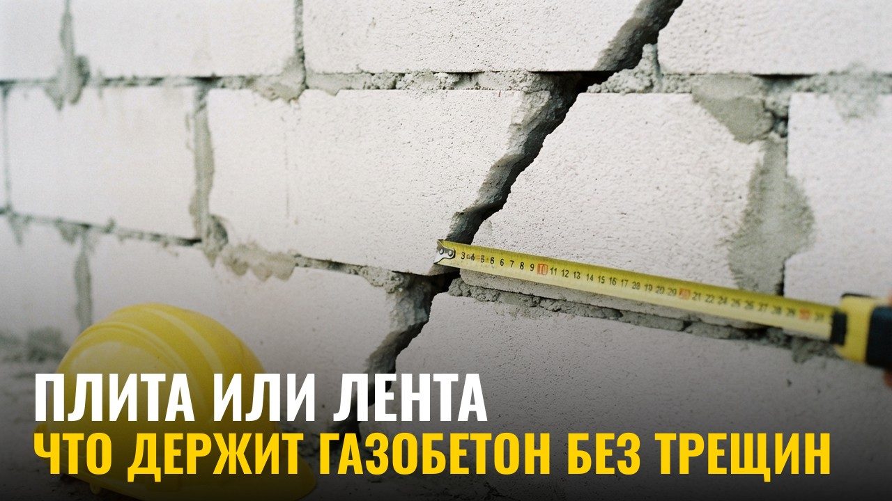 Плита или лента для газобетона: что реально держит стены без трещин