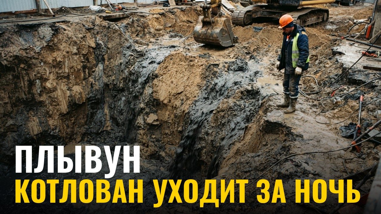 Плывун: что это такое и почему котлован «уходит» за ночь
