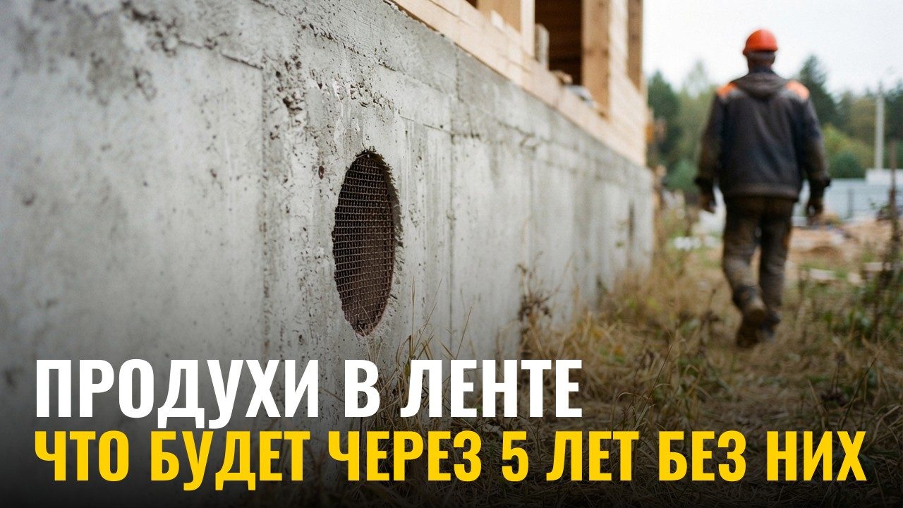Продухи в ленте: почему их «забывают» и чем это заканчивается через 5 лет