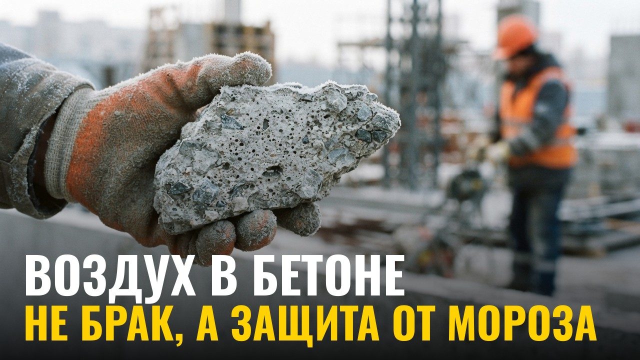 Почему пузырьки воздуха делают бетон прочнее к морозу