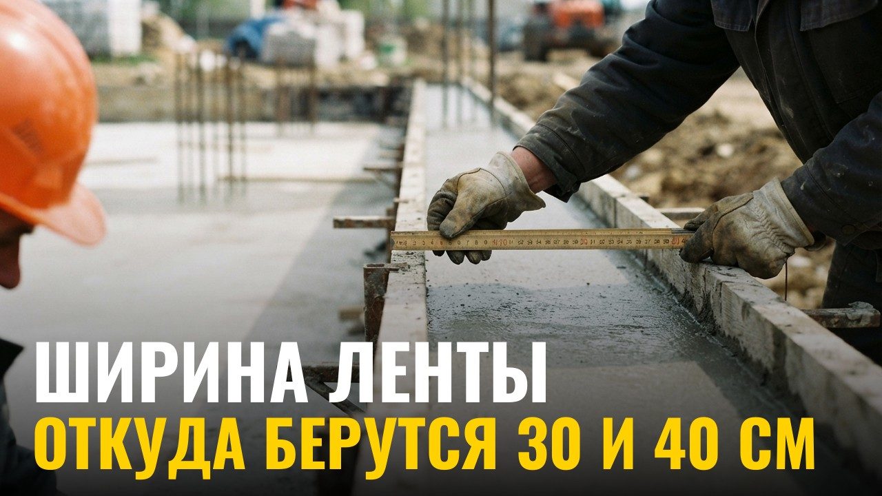 Лента шириной 30 или 40 см: откуда берётся цифра