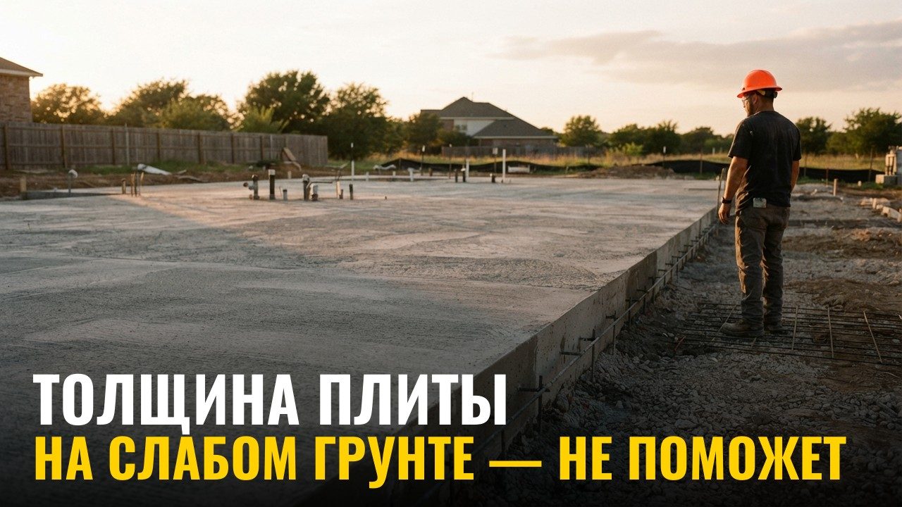 Плита 20 или 30 см: что меняет один лишний куб бетона