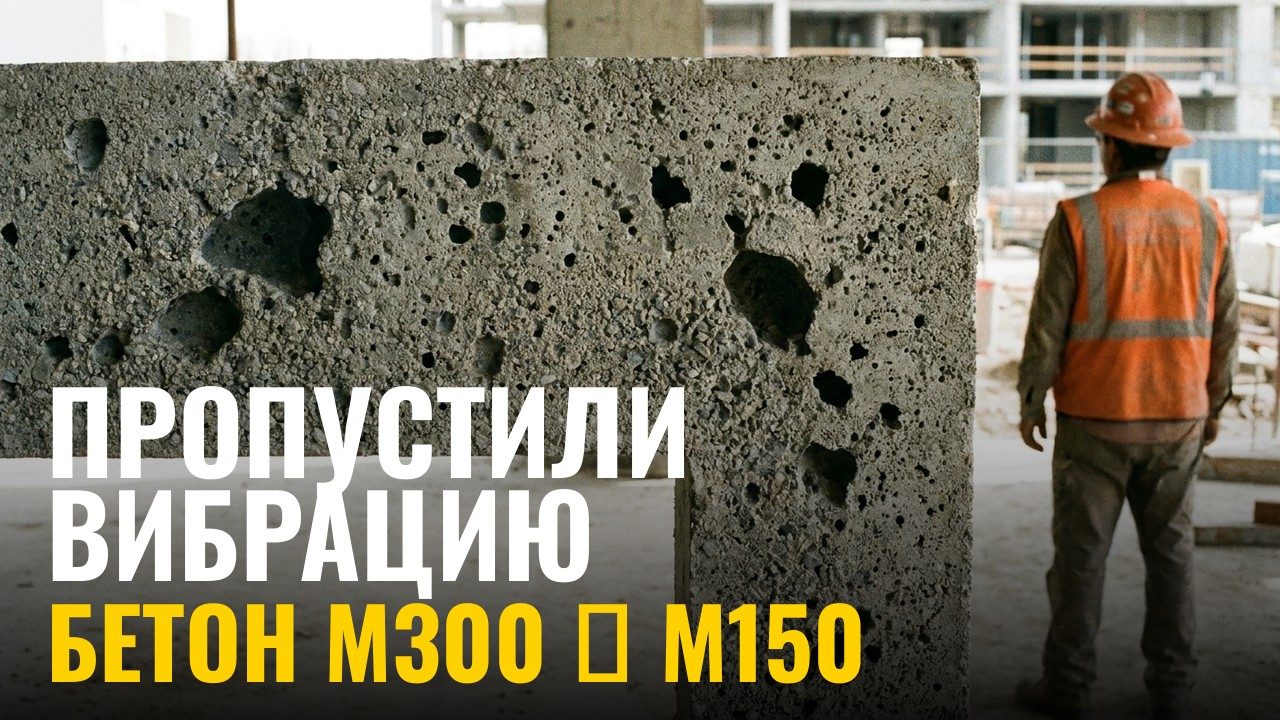 Одна пропущенная операция превращает бетон М300 в М150